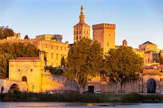 Avignon-Popes-Palace.med Sunset Avignon Popes Palace